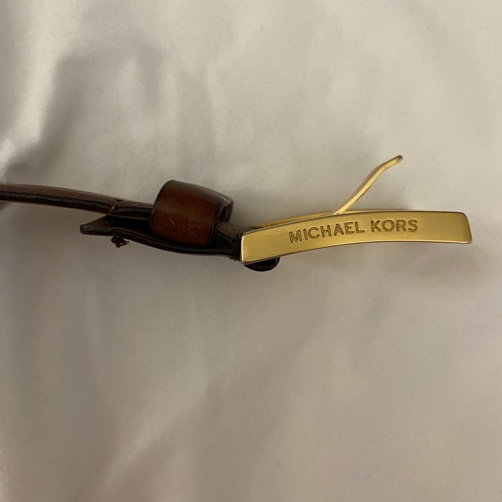 Michael Korea brown leather belt